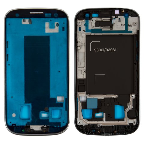 Рамка кріплення дисплея для Samsung I9300i Galaxy S3 Duos, срібляста