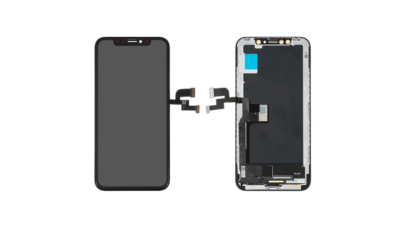 Дисплей для iPhone X, чорний, з рамкою, High Copy, (AMOLED), GX