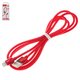 USB кабель Hoco U55, USB тип-A, Lightning, 120 см, 2,4 А, червоний, #6957531096252