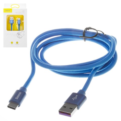 USB кабель Baseus Superior, USB тип C, USB тип A, 100 см, 5 А, синий, #CATKC 03