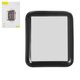 Защитное стекло Baseus для Apple Watch 42mm, 0,23 мм 9H, 5D Full Glue, черный, cлой клея нанесен по всей поверхности, #SGAPWA4-D01