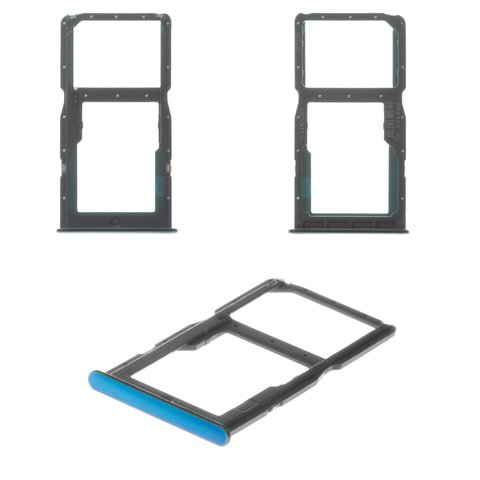 Тримач SIM карти для Huawei P30 Lite, синій, c тримачем MMC