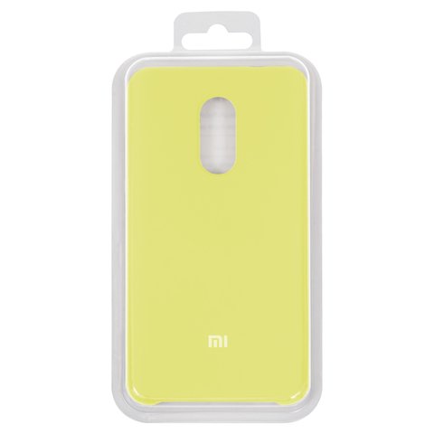 Чехол для Xiaomi Redmi Note 4X, желтый, Original Soft Case, силикон, lemonade 65 