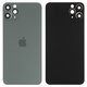 Задня панель корпуса для iPhone 11 Pro Max, зелена, із склом камери, small hole, matte midnight green