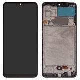 Дисплей для Samsung A325 Galaxy A32, чорний, з рамкою, High Copy, original LCD size, (OLED 6,4")