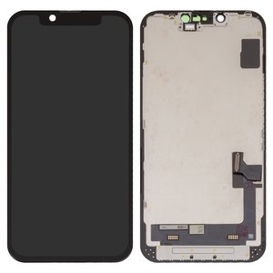 Дисплей для iPhone 14, черный, с рамкой, Copy, TFT 