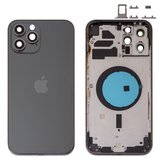 Корпус для iPhone 12 Pro, синий, с держателем SIM-карты, с боковыми кнопками, pacific blue