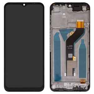 Дисплей для Tecno Spark 7 KF6n , Spark 7 Go KF6m , черный, с рамкой, High Copy, FPC6504 09