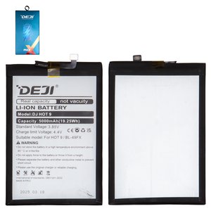 Акумулятор Deji BL 49FX для Infinix Hot 8, Hot 9 Pro X655F , Smart 6 X6511 , Li ion, 3,85 B, 5000 мАг