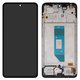 Дисплей для Xiaomi Redmi Note 14 4G, черный, с рамкой, Original (PRC), 159.6mm, 24117RN76G, 24117RN76O, global version