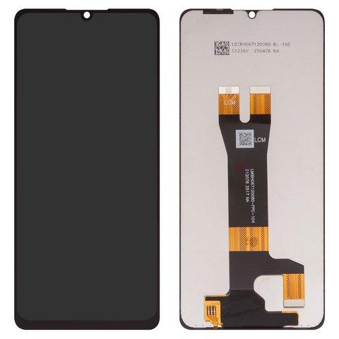 Дисплей для ZTE Blade A36, Blade A56, черный, без рамки, High Copy