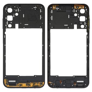 Средняя часть корпуса для Samsung A155 Galaxy A15, черная