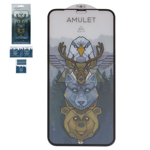 Защитное стекло iNobi Amulet для Apple iPhone 11 Pro, iPhone X, iPhone XS, Full Glue, Anti Static, черный