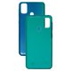 Housing Back Cover compatible with Samsung M307F Galaxy M30s, (dark blue, sapphire blue)