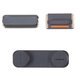 Housing Side Button Plastic compatible with Apple iPhone 5, (full set, black)