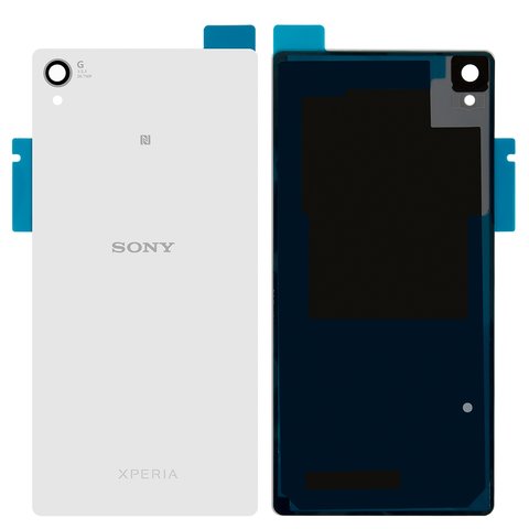Housing Back Cover compatible with Sony D6603 Xperia Z3, D6633 Xperia Z3 DS, D6643 Xperia Z3, D6653 Xperia Z3, white 