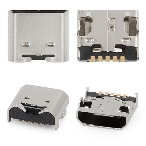 Conector de carga puede usarse con LG P895 Optimus Vu, T370, T375, 5 pin, micro USB tipo B