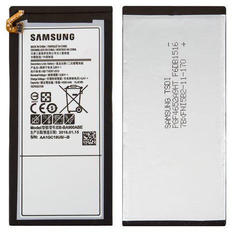 Batería EB BA900ABE puede usarse con Samsung A910 Galaxy A9 2016 , Li ion 3.85 V 4000 mAh , Original PRC 