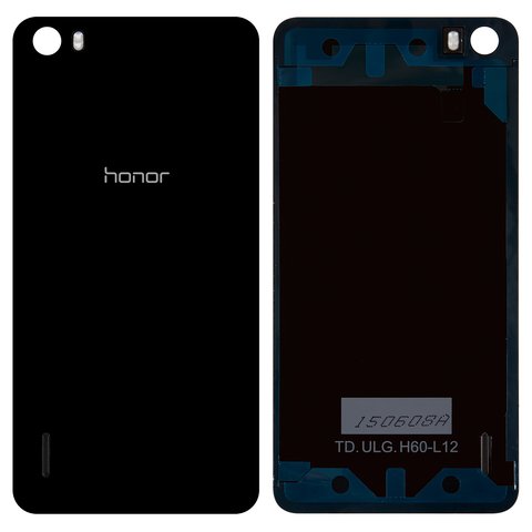 Panel trasero de carcasa puede usarse con Huawei Honor 6 H60 L02, negra, plástico