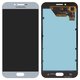 LCD compatible with Samsung A810 Dual Galaxy A8 (2016), (blue, without frame, original (change glass) )