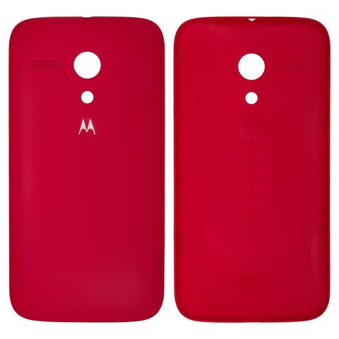 Tapa trasera para batería puede usarse con Motorola XT1032 Moto G, XT1033 Moto G, XT1036 Moto G, roja