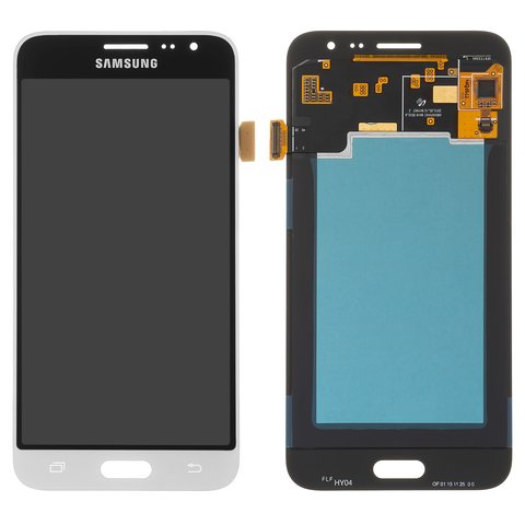 Pantalla LCD puede usarse con Samsung J320 Galaxy J3 2016 , blanco, sin marco, original vidrio reemplazado 