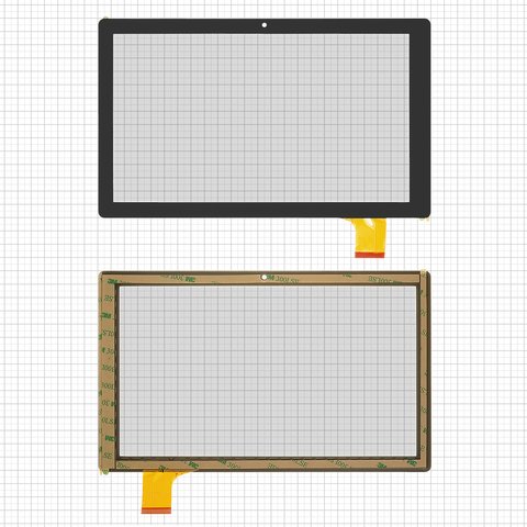 Сенсорный экран для China Tablet PC 10,1"; Impression ImPAD 1005, черный, 251 мм, 45 pin, 150 мм, емкостный, 10,1", #MJK 0692 FPC XC PG1010 031 A0 FPC ZP9193 101F HXD 1014A2 MF 669 101F