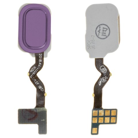 Flat Cable compatible with Samsung J600F Galaxy J6, for fingerprint recognition Touch ID , purple 