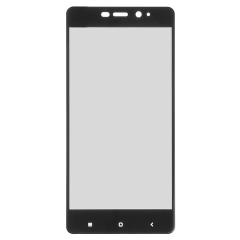 Tempered Glass Screen Protector All Spares compatible with Xiaomi Redmi 4 Prime, Full Screen, black, This glass covers the screen completely. 