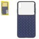 Case Baseus compatible with iPhone XS Max, (dark blue, braided, plastic, glass) #WIAPIPH65-BL03