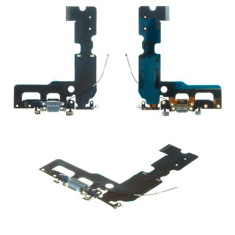 Cable flex puede usarse con iPhone 7 Plus, del conector de carga, del conector de auriculares, gris, con componentes, AAA