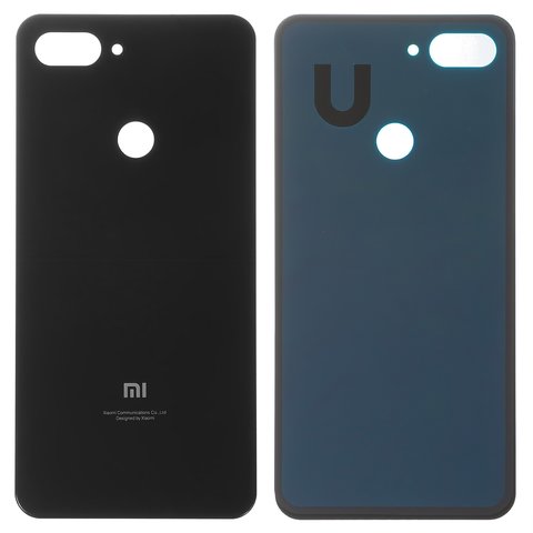 Housing Back Cover compatible with Xiaomi Mi 8 Lite 6.26", black, M1808D2TG 