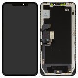 Дисплей для iPhone XS Max, черный, с рамкой, HC, (OLED), GX OEM hard