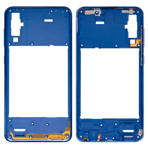 Housing Middle Part compatible with Samsung A505 Galaxy A50, dark blue 