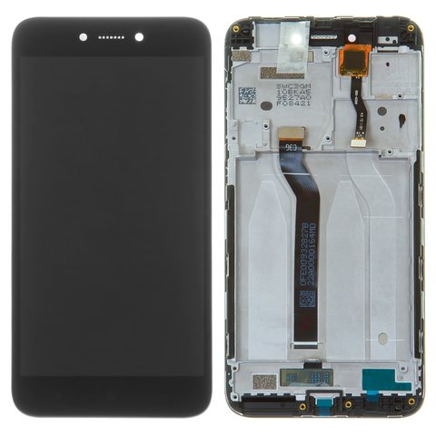 Pantalla LCD puede usarse con Xiaomi Redmi 5A, Redmi Go, negro, con marco, Original PRC , MCG3B, MCI3B, M1903C3GG, M1903C3GH, M1903C3GI