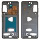 Housing Middle Part compatible with Samsung G985 Galaxy S20 Plus, G986 Galaxy S20 Plus 5G, (gray, LCD binding frame, cosmic grey)
