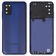 Housing Back Cover compatible with Samsung A037F Galaxy A03s, (dark blue, with camera lens)