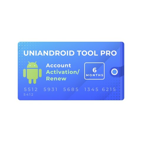 Activación Renovación de acceso de cuenta UniAndroid Tool Pro por 6 meses
