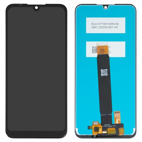 LCD compatible with Motorola PAGA0004 Moto E6 Plus, black, without frame, High Copy 
