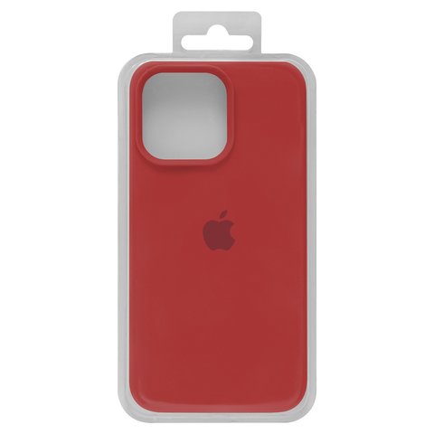 Case compatible with Apple iPhone 13 Pro, red, Original Soft Case, silicone, red 14  full side 