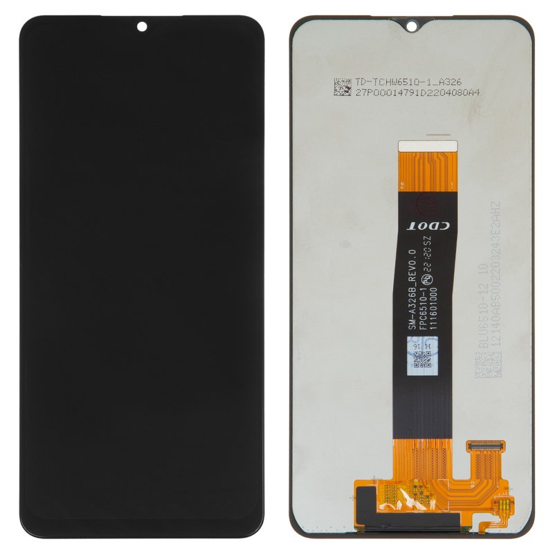 LCD compatible with Samsung A326 Galaxy A32 5G, (black, without frame,  Original (PRC), SM-A326B_REV0.0) - All Spares