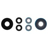 Camera Lens compatible with Xiaomi 12 Lite, (black, without frame, set 3 pcs.)