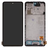 Pantalla LCD puede usarse con Xiaomi Redmi Note 10 Pro, negro, con marco, High Copy, (OLED)