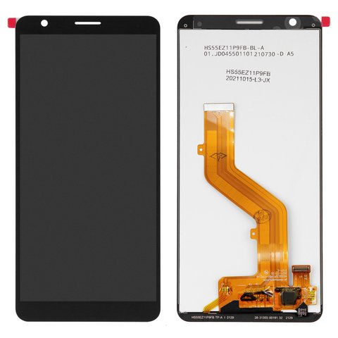 LCD compatible with ZTE Blade A31, black, without frame, Original PRC  