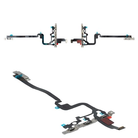 Cable flex puede usarse con iPhone 15 Pro Max, del botón de volumen, del botón de encendido, Original PRC 