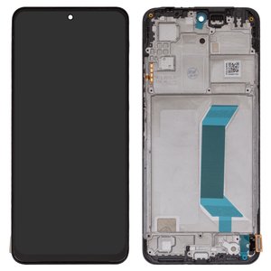 LCD compatible with Xiaomi Poco X5 5G, Redmi Note 12 5G, black, with frame, High Copy, OLED , 22111317PG, 22111317PI, 22111317I, 22111317G 