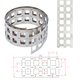 Cinta de níquel para soldar baterías 21700 3P, 0.2 mm, 21.5 mm, 1 m, acero niquelado