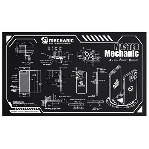 Insulation Mat Mechanic V78, stain resistant, heat resistant, 600 mm, 350 mm 