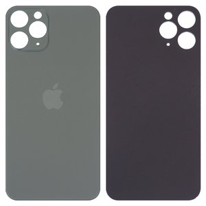 Panel trasero de carcasa puede usarse con iPhone 11 Pro, verde, no es necesario desmontar la cámara, Original PRC , big hole, matte midnight green
