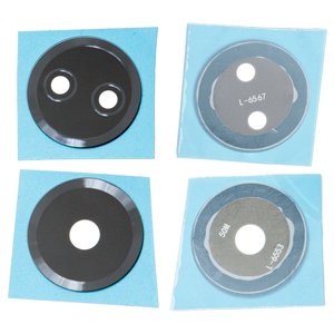 Camera Lens compatible with Xiaomi Poco C65, Redmi 13C, black, without frame, set 2 pcs. 